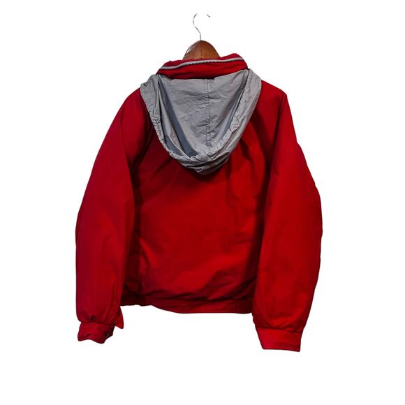 VTG Mighty Mac Duck Down Coat S 40 Red Insulated Zip Hood Outdoor Ski Winter - Picture 4 of 16
